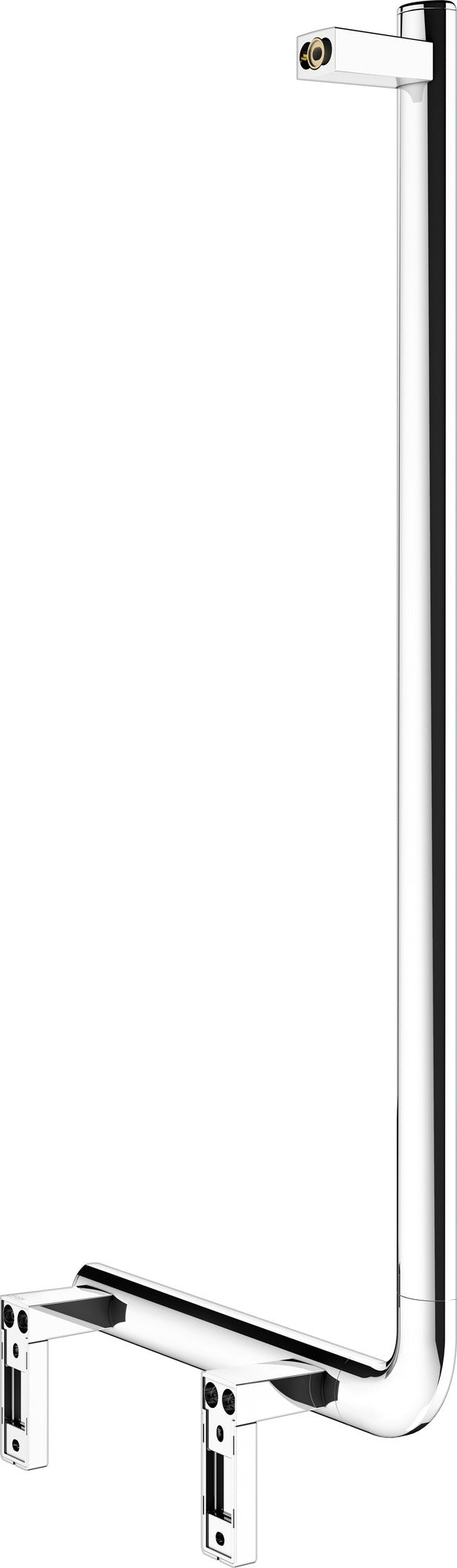 KEUCO AXESS Winkelgriff 90° links 381/851 mm silber-eloxiert – Wandmontage