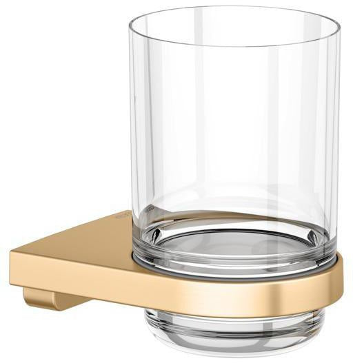KEUCO Collection Moll Glashalter 12750 mit Echtkristall-Glas, verchromt, Wandmontage