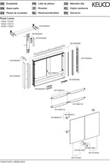 KEUCO Royal Lumos Spiegelschrank 900 mm silber-eloxiert mit Ablagefach – Wandvorbau