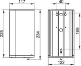 KEUCO Desinfektionsmittelspender PLAN verchromt/schwarzgrau – berührungslos, 700 ml, LED-Anzeige
