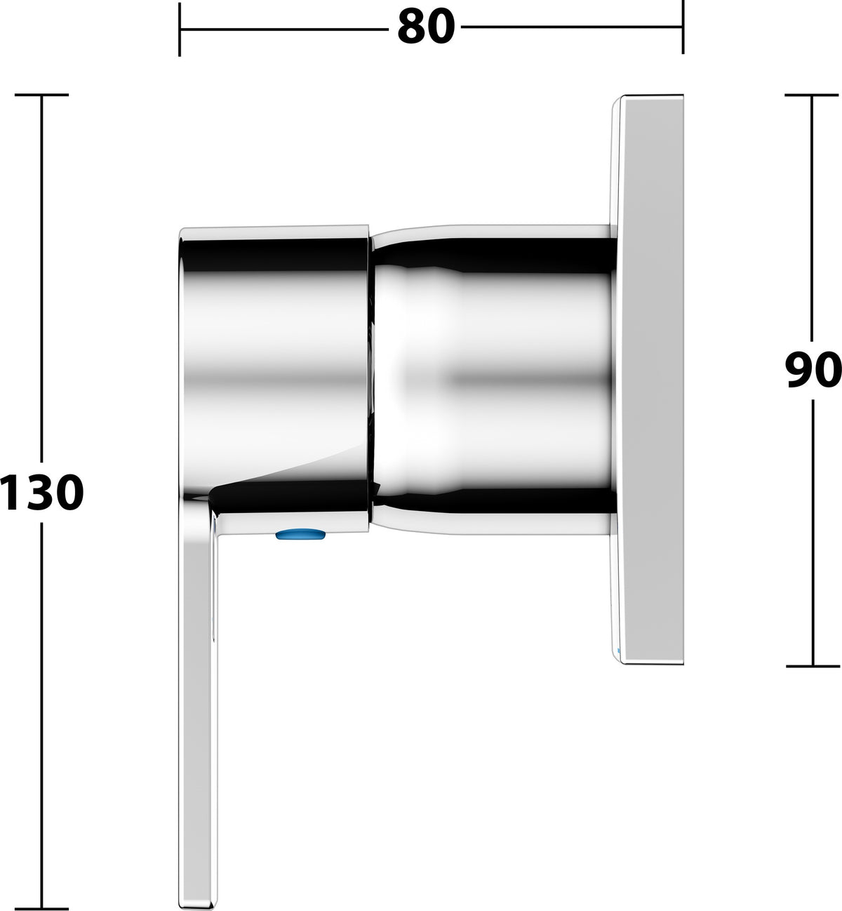 KEUCO Edition 11 Einhebelmischer Unterputz verchromt – Fertigmontageset für Grundkörper 59951000070