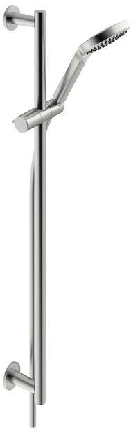 KEUCO IXMO ES-fin Brause-Set – Brausestange 855 mm, Handbrause mit 3 Strahlarten, edelstahl-finish
