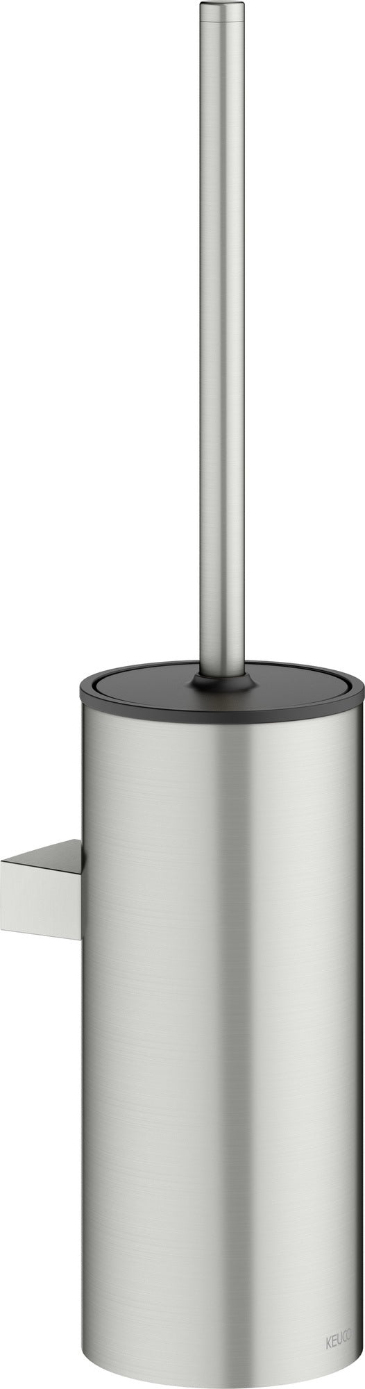 KEUCO Collection Moll Toilettenbürstengarnitur Wand verchromt/weiß – Wandmontage mit Deckel