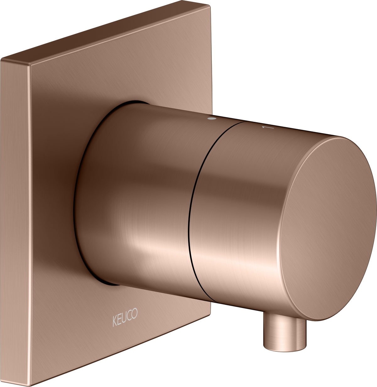 KEUCO IXMO Comfort 2-Wege Umstellventil Unterputz DN15 – Messing gebürstet, rund
