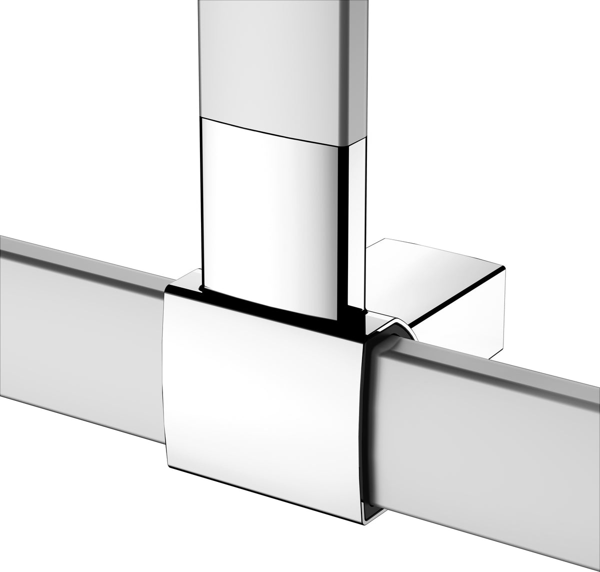 KEUCO Duschhandlauf AXESS 35014, silber-eloxiert, 1000/1301 mm, mit Brausestange