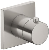 KEUCO IXMO Thermostatarmatur DN 15 Unterputz eckig Edelstahl-Finish mit Sicherheitssperre