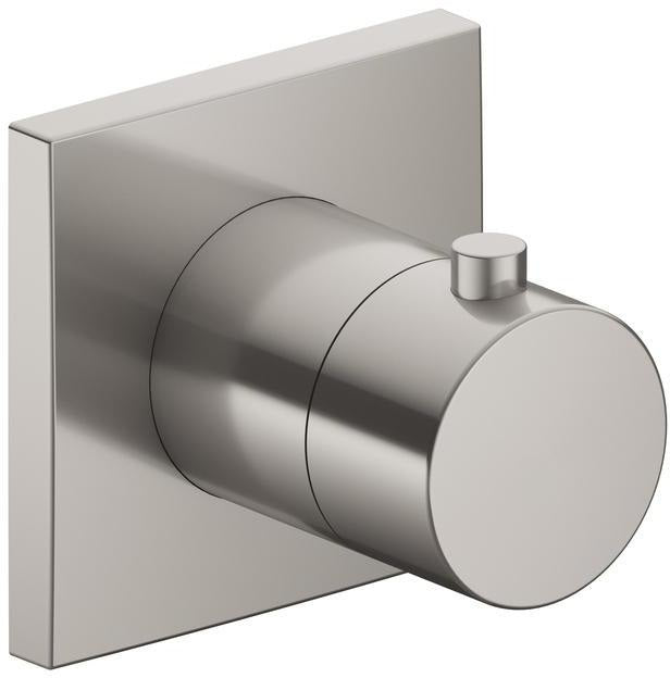 KEUCO IXMO Thermostatarmatur DN 15 Unterputz eckig Edelstahl-Finish mit Sicherheitssperre