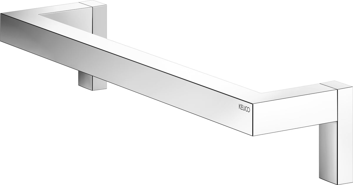 KEUCO Haltegriff Edition 90 Square 320 mm verchromt – Wandmontage, Belastbarkeit 115 kg