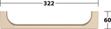 KEUCO Edition 11 Haltegriff 300 mm verchromt – Wandmontage, eckiges Design