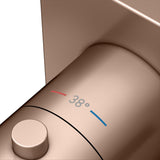 KEUCO IXMO Thermostatarmatur Unterputz rund verchromt – mit Sicherheitssperre bei 38 °C
