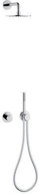 KEUCO IXMO SOLO Brause-Set 7 mit Thermostatarmatur, Kopfbrause 250 mm und Stabhandbrause – verchromt