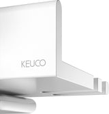 KEUCO REVA Duschablage mit integriertem Glasabzieher – weiß matt, wandmontierbar