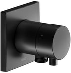 mit Comfort Griff, mit Absperrung, mit Schlauchanschluss / schwarz matt