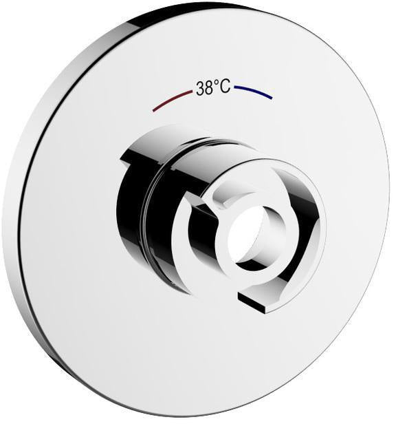 Keuco Wandrosette rund 105 mm verchromt für Thermostatarmaturen – Edition 90