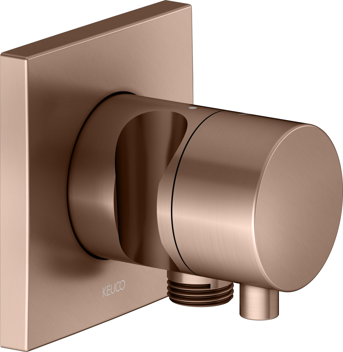 KEUCO IXMO Comfort Absperrventil Unterputz DN15 rund Messing gebürstet 59541
