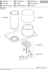 KEUCO Edition 400 Doppelhalter Glas & Lotionspender verchromt – Wandmontage