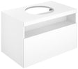 KEUCO STAGELINE Waschtischunterbau 800 mm cashmere mit Auszug und offener Ablage