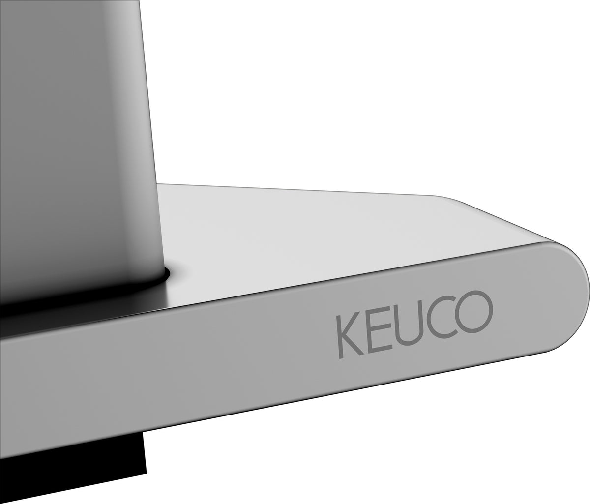 KEUCO Eckduschablage Edition 400 11557, Aluminium silber-eloxiert