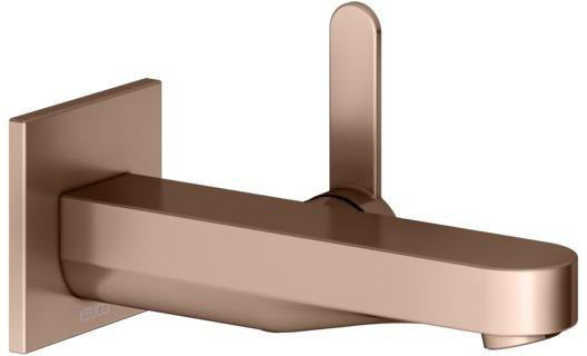 KEUCO IXMO Einhebel-Waschtischmischer Unterputz Wandmontage 187 mm Messing gebürstet