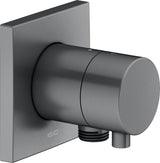 KEUCO IXMO Comfort 2-Wege Umstellventil eckig Bronze gebürstet mit Schlauchanschluss