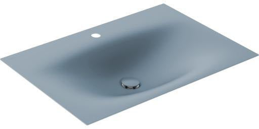 KEUCO Edition 11 Art Emaille-Waschtisch 806 mm mit 1-Loch-Bohrung in Weiß