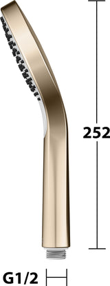 KEUCO IXMO_solo Handbrause 59580 verchromt – 1 Strahl, Eco Air, 100 mm