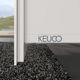 KEUCO X-Line Waschtischunterbau 1200 mm mit 2 Auszügen, anthrazit, wandmontiert, ohne Griff