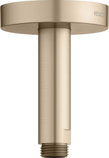 KEUCO Brausearm Elegance 51688, Deckenanschluss, 100 mm, verchromt – Rundes Design für die Deckenmontage