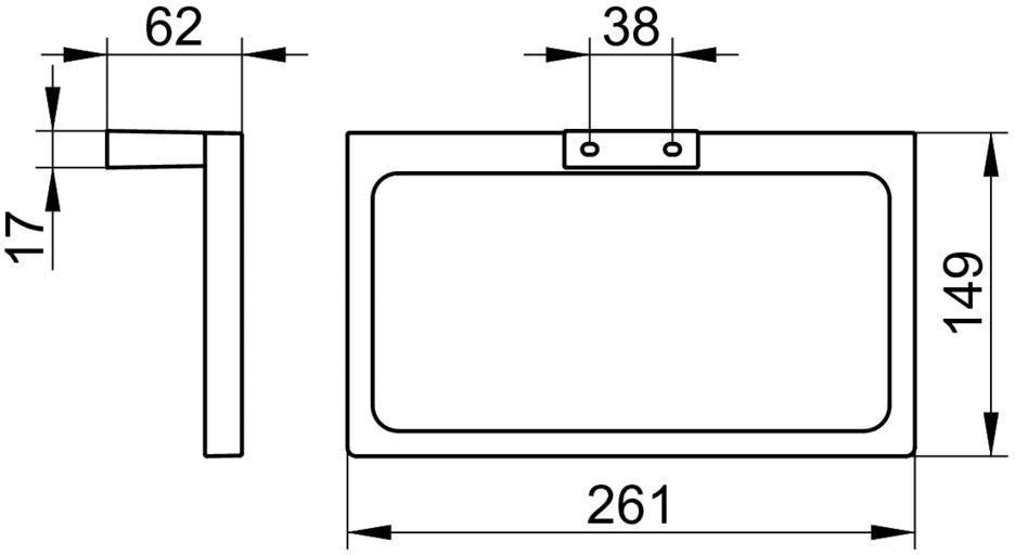 KEUCO Edition 11 Handtuchring 11121 in schwarz-matt – stilvolles Accessoire für das Badezimmer