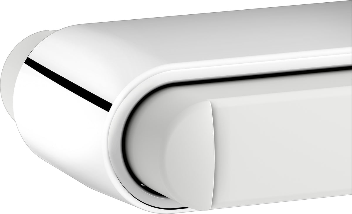 KEUCO AXESS Toilettenpapierhalter 35062 für Stützklappgriff 35003, verchromt/weiß