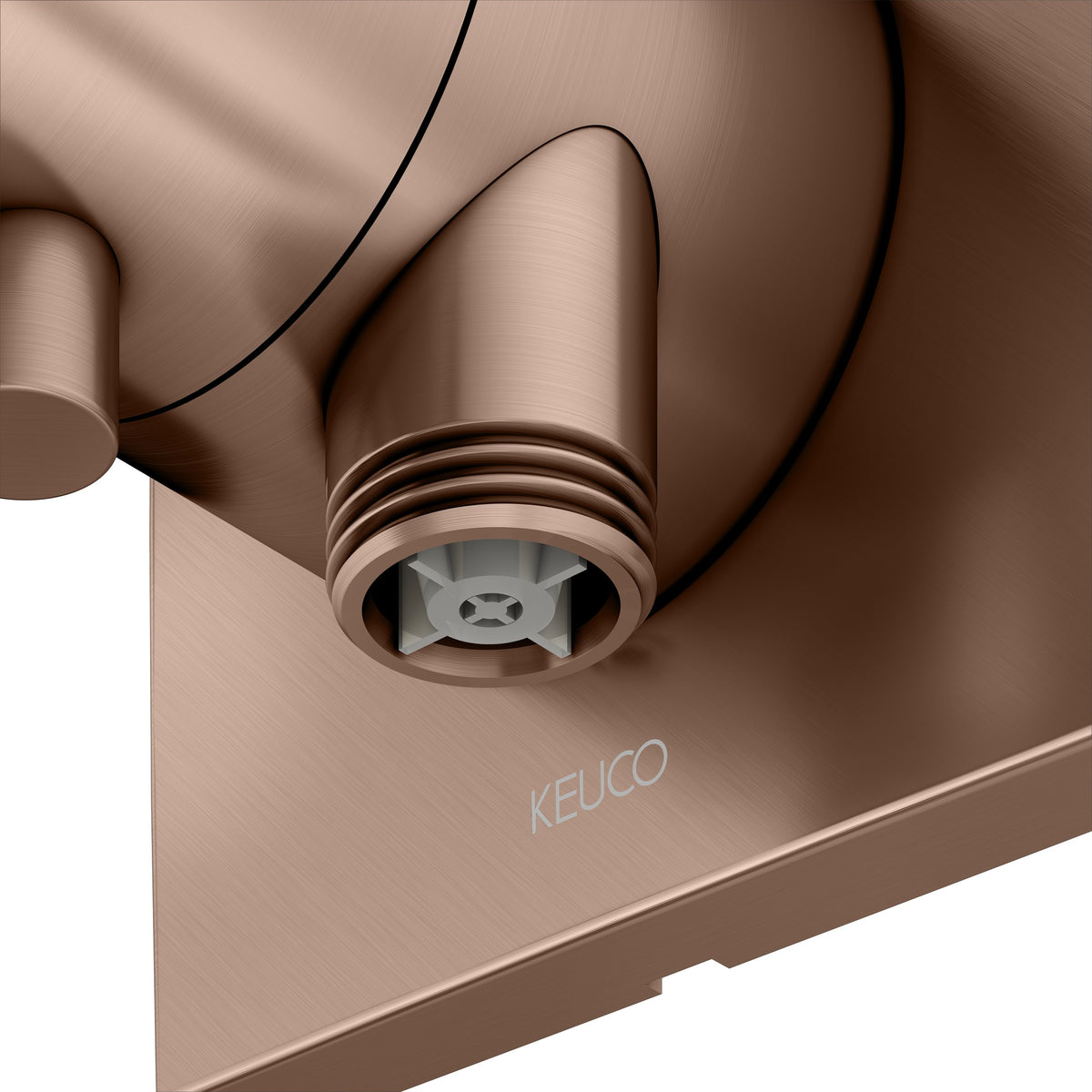 KEUCO IXMO Comfort 3-Wege Umstellventil rund Messing gebürstet