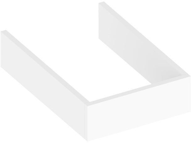 KEUCO Edition 90 Sockelpaket für Sideboard 400 mm – Hochglanz Weiß, höhenverstellbar