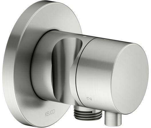 KEUCO IXMO Comfort 3-Wege Umstellventil rund Messing gebürstet