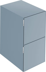 KEUCO Edition 11 Art Sideboard 400 mm mit 2 Auszügen und Beleuchtung – Weiß / Glas Weiß