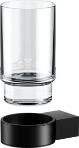 KEUCO Plan Glashalter mit Echtkristall-Glas, verchromt, Wandmontage, 116 mm