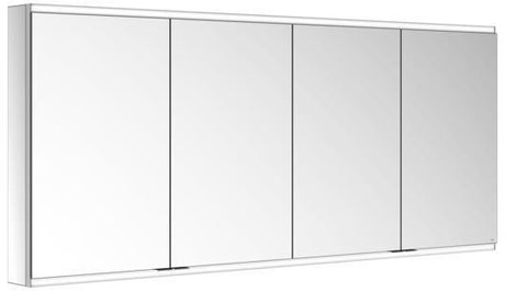 KEUCO Royal Modular 2.0 Spiegelschrank 1700 mm beleuchtet, silber-eloxiert, 4 Türen, Wandvorbau