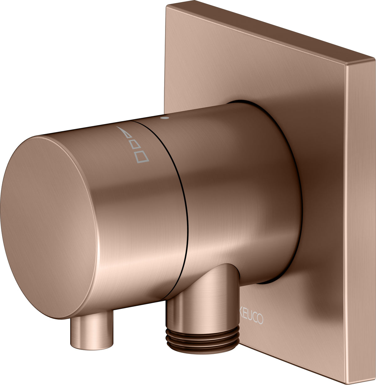 KEUCO IXMO Comfort Absperrventil Unterputz DN15 rund Messing gebürstet 59541