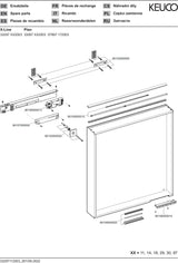 KEUCO Lichtspiegel Plan 07897 – LED-Spiegel mit Touch-Sensorik, 460 x 850 mm, silber-eloxiert
