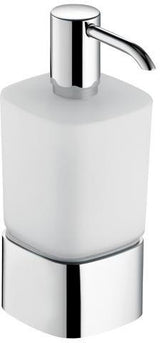 KEUCO Elegance Lotionspender 11654 – Opalglas, verchromte Pumpe, 220 ml, Wandmontage