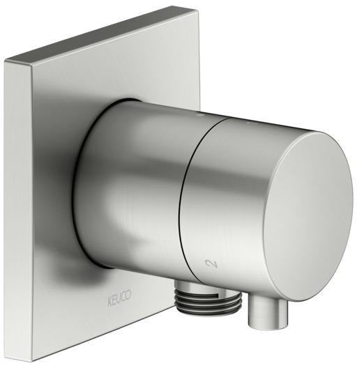 KEUCO IXMO Comfort 3-Wege Umstellventil rund Messing gebürstet