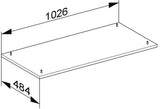 KEUCO Edition 400 Sockelpaket 1026 x 25 x 484 mm Weiß Hochglanz für Badmöbel