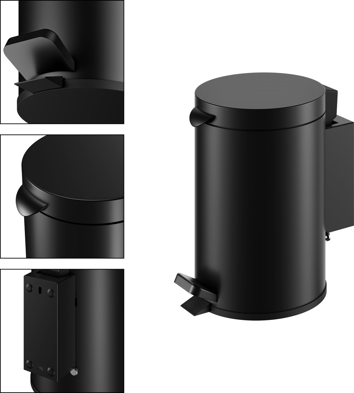 KEUCO Hygieneabfallsammler Plan 14977 – Wandhängend, Chrom-Finish, 3 Liter