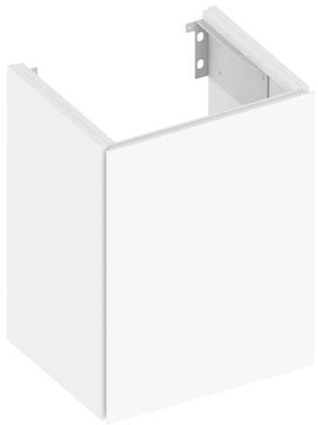 KEUCO X-Line Waschtischunterbau 460 mm, 1 Tür, Anschlag links, anthrazit/ESG Glas