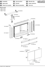 KEUCO Royal Lumos Spiegelschrank 1000 mm silber-eloxiert mit Ablagefach – Wandvorbau