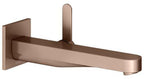 eckig Wandmontage, 225 mm, Rotgold gebürstet