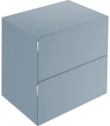 KEUCO Edition 11 Art Sideboard 400 mm mit 2 Auszügen und Beleuchtung – Weiß / Glas Weiß