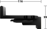 KEUCO REVA Duschablage mit integriertem Glasabzieher – weiß matt, wandmontierbar