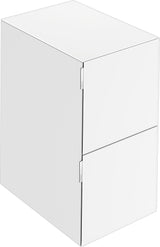 KEUCO Edition 11 Art Sideboard 400 mm mit 2 Auszügen und Beleuchtung – Weiß / Glas Weiß