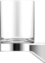 KEUCO Aveno Glashalter 14650 mit Echtkristall-Glas, verchromt – Zahnputzbecher-Halterung