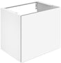 KEUCO X-Line Waschtischunterbau 650 mm, 1 Auszug, anthrazit/Glas anthrazit – mit Innenschublade